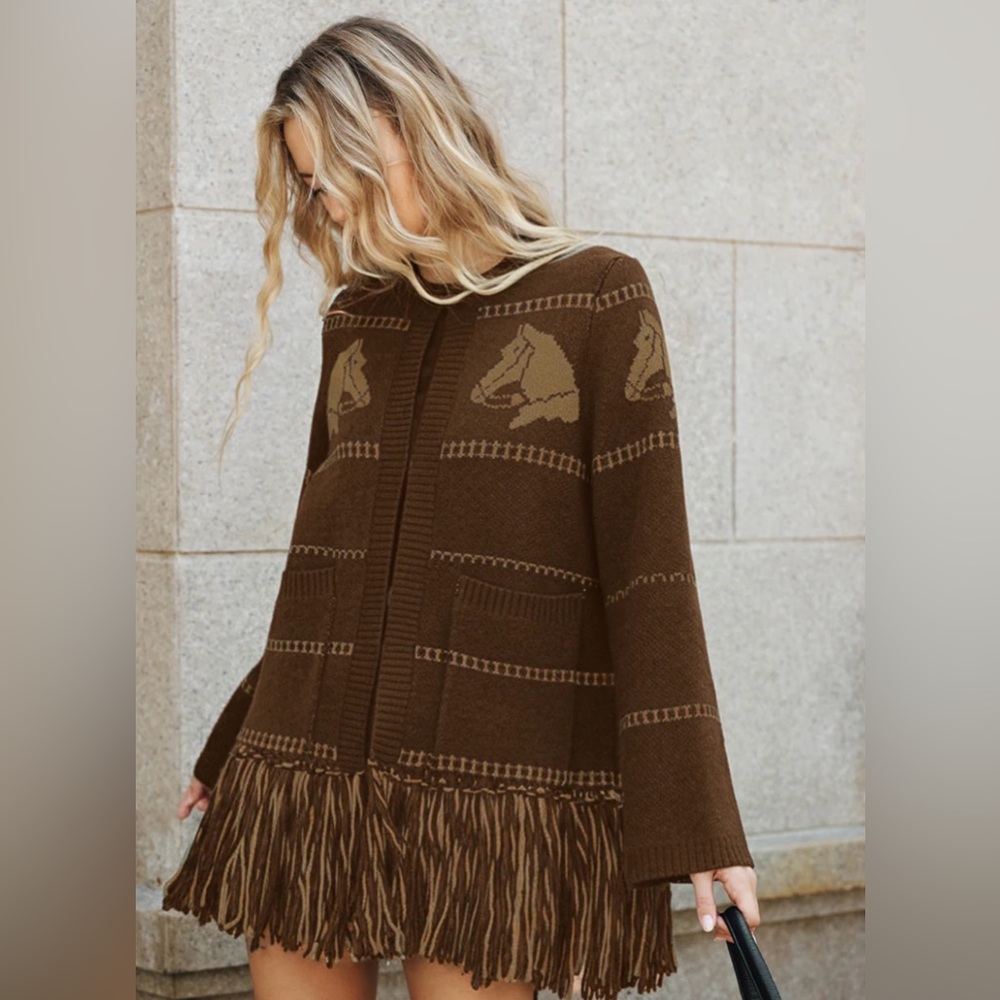 Brown Horse Cardigan